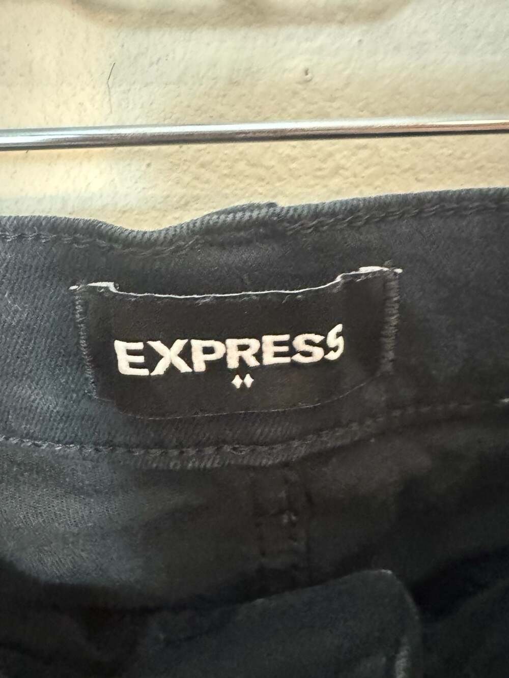 Express High Waisted Black Skinny Jeans Size 10 - Picture 10 of 16